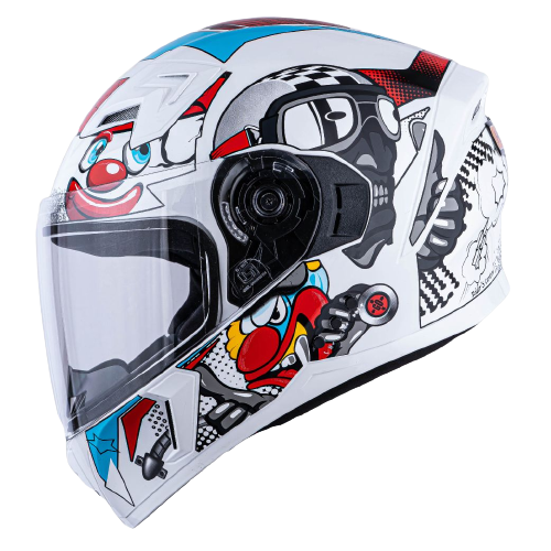 Headfox N2 Raptor Comic Smart Bluetooth Flip-up Helmet With Single 