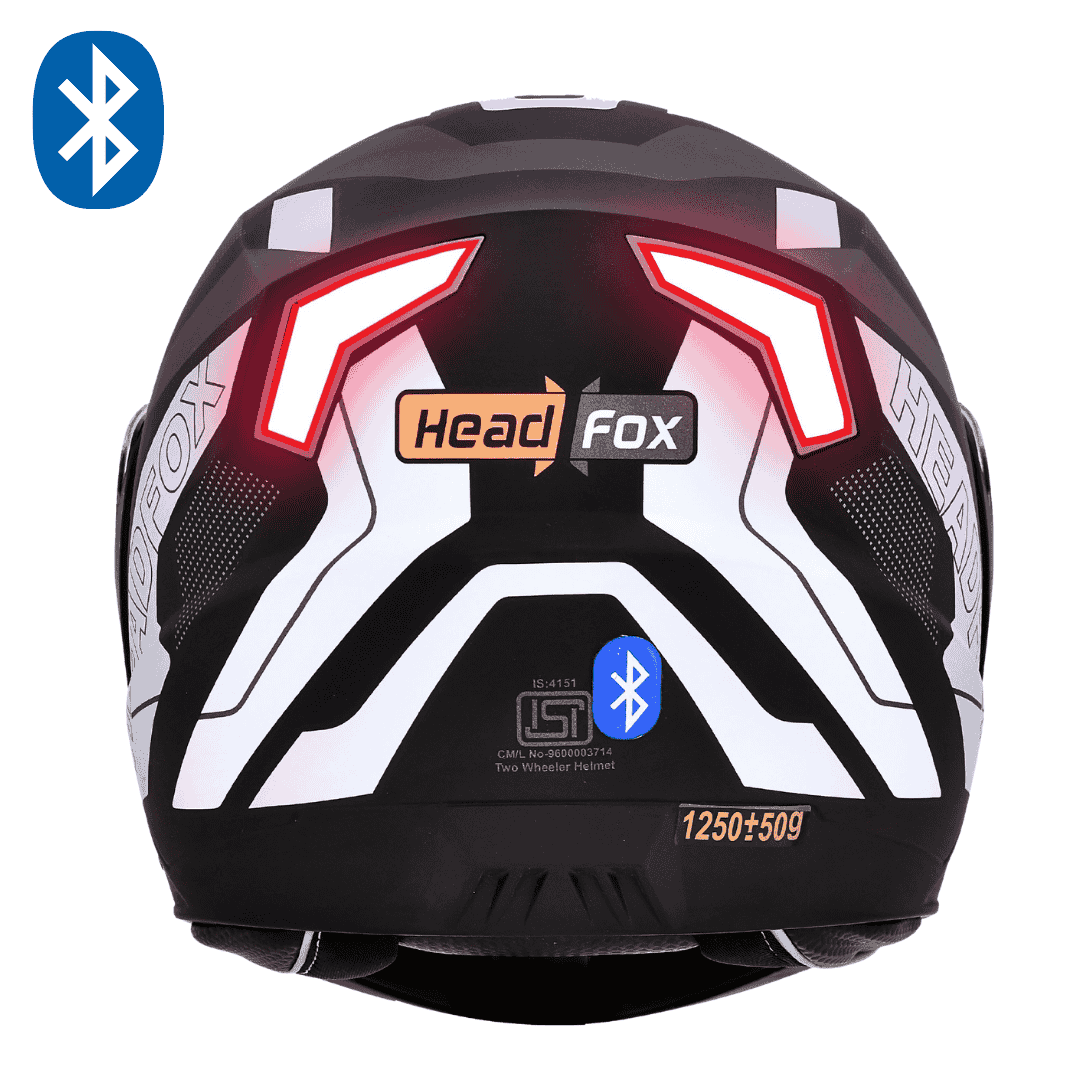 Headfox N2 Air Road Grey Smart Bluetooth Flip-up Double Visor