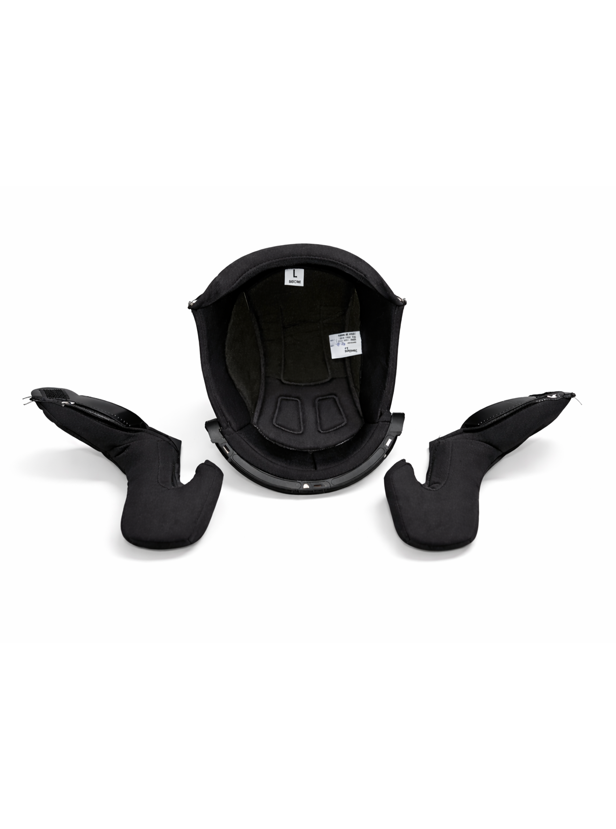 comfort fit padding of a motorcycle helmet Helmet Inner Padding Set with Cuffia | Soft Comfort Fit