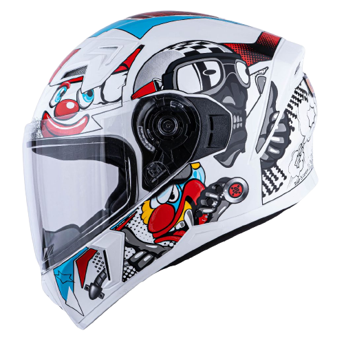 N2 Raptor Comic Smart Bluetooth Flip-up Single Visor Helmet