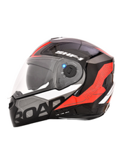 N2 Air Road Matt Red Smart Bluetooth Flip-up Double Visor Helmet