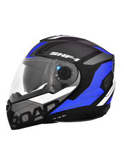N2 Air Road Matt Blue Smart Bluetooth Flip-up Double Visor Helmet