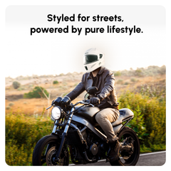N2F Sharp Smart Bluetooth Full Face Helmet for Man & Women for Bike with Dual Visor, Aircraft Light, Noise Cancellation, Voice Assistance & GPS