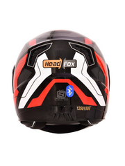 N2 Air Road Glossy Red Smart Bluetooth Flip-up Double Visor Helmet