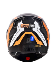 N2 Air Road Smart Bluetooth Flip-up Double Visor Helmet Glossy Orange