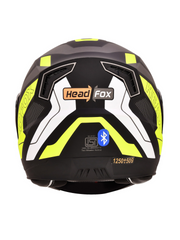 N2 Air Road Matt Yellow Smart Bluetooth Flip-up Double Visor Helmet