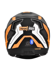 N2 Air Road Matt Orange Smart Bluetooth Flip-up Double Visor Helmet