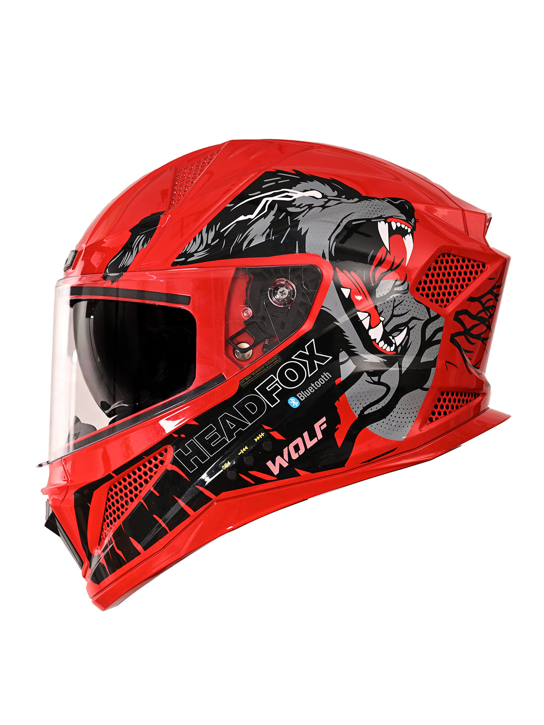 Wolf Smart Bluetooth Helmet with Music, Calls, & ENC