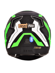 N2 Air Road Matt Green Smart Bluetooth Flip-up Double Visor Helmet