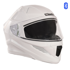 N2F Sharp Smart Bluetooth Full Face Helmet for Man & Women for Bike with Dual Visor, Aircraft Light, Noise Cancellation, Voice Assistance & GPS