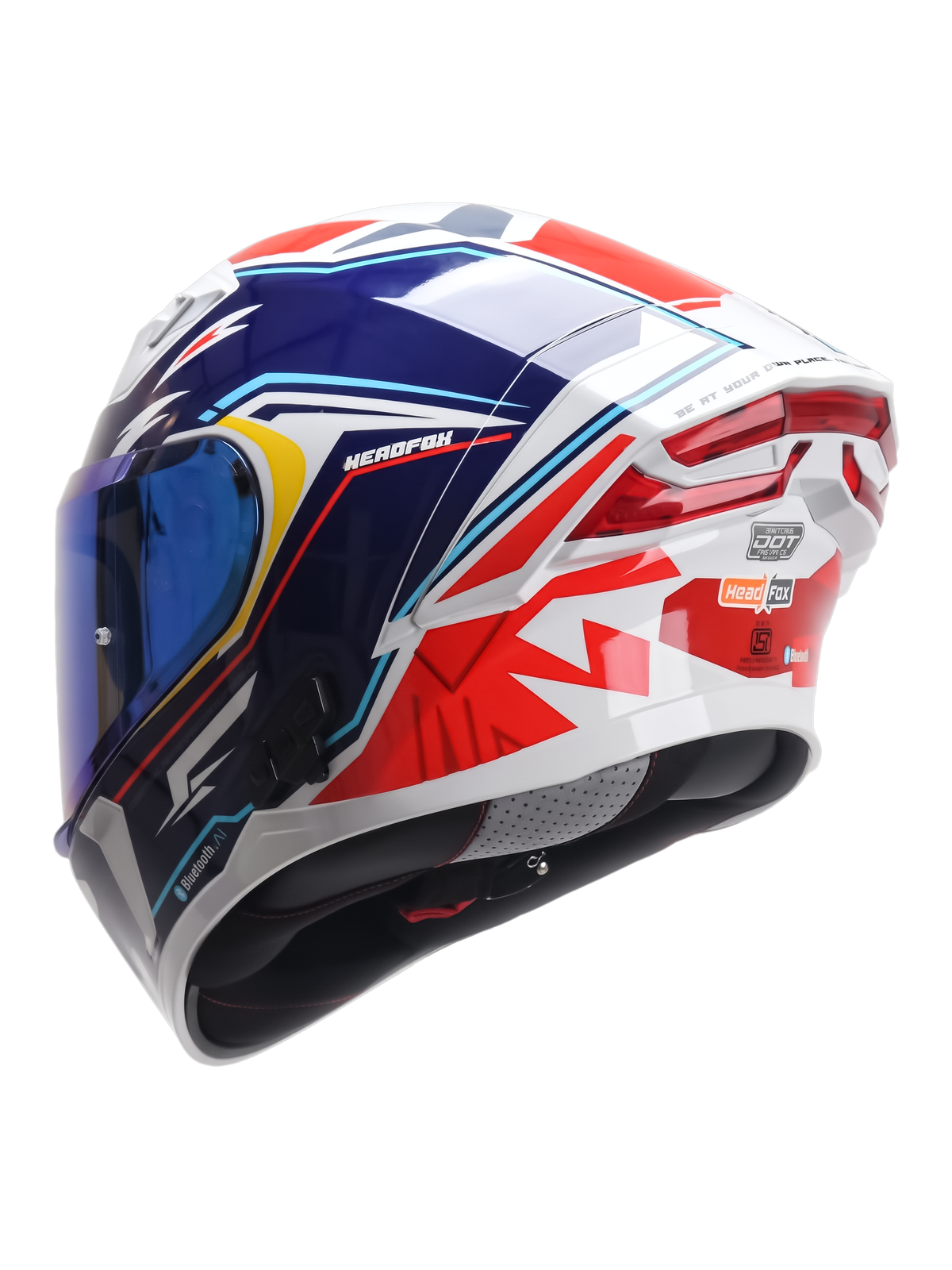 Tarmac Phantom Smart Bluetooth Full Face Helmet For Bike DOT Certified