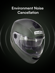 N2 Air Dashing Battle Green Smart Bluetooth Flip-up Double Visor Helmet