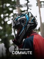 N2 FLASH Air METRO Glossy Blue Smart Bluetooth Flip-Up Double Visor Helmet