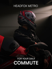 N2 FLASH Air METRO Smart Bluetooth Flip-Up Double Visor Helmet Matte Red