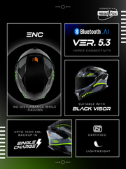 Track Smart Bluetooth Helmet For Men & Women| ISI Certified, Music & Calls