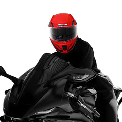 N2 Flash Wolf AI Smart Bluetooth Helmet for Men with Music, ENC, GPS & Calls (Glossy Red)