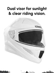 Sharp Smart Bluetooth Helmet with Voice Assist, GPS & Dual Visor