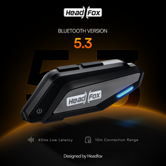 F20 Smart Helmet Bluetooth Headset with Mic | Voice Assistant & Siri Support | Noise Cancellation | Long Battery Backup | IPX6 Waterproof | Compatible with All Helmets | Android & iOS