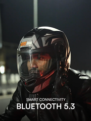 N2 FLASH Air METRO Smart Bluetooth Flip-Up Double Visor Helmet Matte Grey