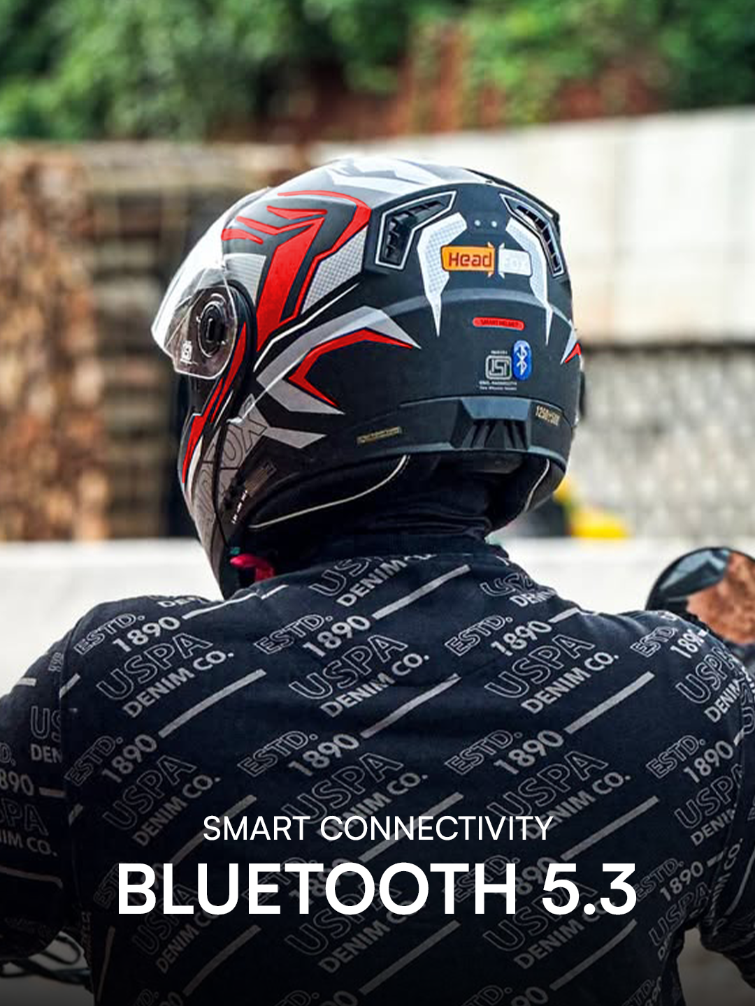 N2 FLASH Air METRO Smart Bluetooth Flip-Up Double Visor Helmet