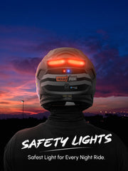 HeadFox Shady Smart Bluetooth Helmet  Full Face with Voice Assistant & LED Blinker