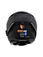 H4 BRO1 Matt Black Smart Bluetooth Full-face Double Visor Helmet