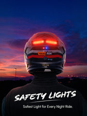 HeadFox Shady Smart Bluetooth Helmet  Full Face with Voice Assistant & LED Blinker