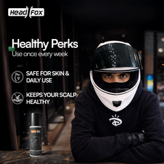 Helmet Cleaner Spray, Anti-Bacterial Foam, Safe for Hair & Skin Clean