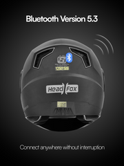 N2 Air Dashing Black Smart Bluetooth Flip-up Double Visor Helmet