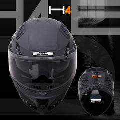 N2 Flash Wolf AI Smart Bluetooth Helmet for Men & Women with Music, ENC, GPS & Calls (Matte Grey)