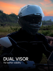 Sharp Bluetooth Full Face Helmet with Voice Assist & ENC