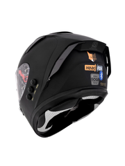 H4 BRO1 Matt Black Smart Bluetooth Full-face Double Visor Helmet