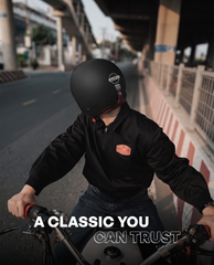 Classic Open Face Bluetooth Helmet for Bike | ISI & DOT Certified