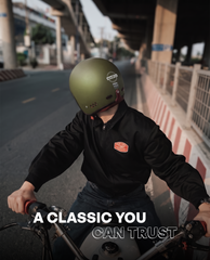Classic Open Face Bluetooth Helmet for Bike | ISI & DOT Certified