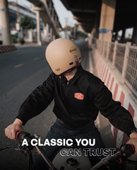 Classic Open Face Bluetooth Helmet for Bike | ISI & DOT Certified