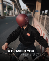 Classic Open Face Bluetooth Helmet for Bike | ISI & DOT Certified