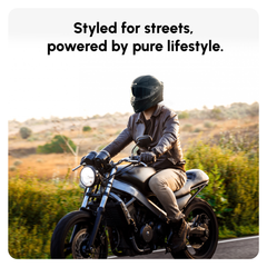 N2F Sharp Smart Bluetooth Full Face Helmet for Man & Women for Bike with Dual Visor, Aircraft Light, Noise Cancellation, Voice Assistance & GPS
