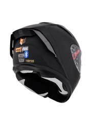 H4 BRO1 Matt Black Smart Bluetooth Full-face Double Visor Helmet