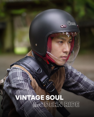 Classic Open Face Bluetooth Helmet for Bike | ISI & DOT Certified