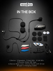 F20 Helmet Bluetooth Headset with Mic | Noise Cancellation | Voice Assistant & Siri