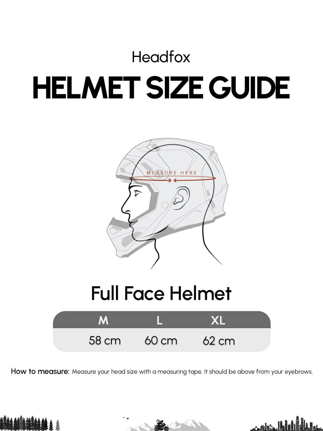 bike helmet sizes in cm Sharp Bluetooth Full Face Helmet with Voice Assist & ENC – HeadFox Innovations
