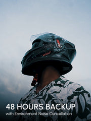 Wolf Smart Bluetooth Helmet with Music, Calls, GPS & ENC
