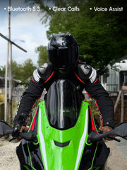 Sharp Bluetooth Full Face Helmet with Voice Assist & ENC