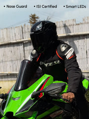 Sharp Bluetooth Full Face Helmet with Voice Assist & ENC