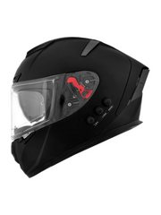 H4 BRO1 Matt Black Smart Bluetooth Full-face Double Visor Helmet