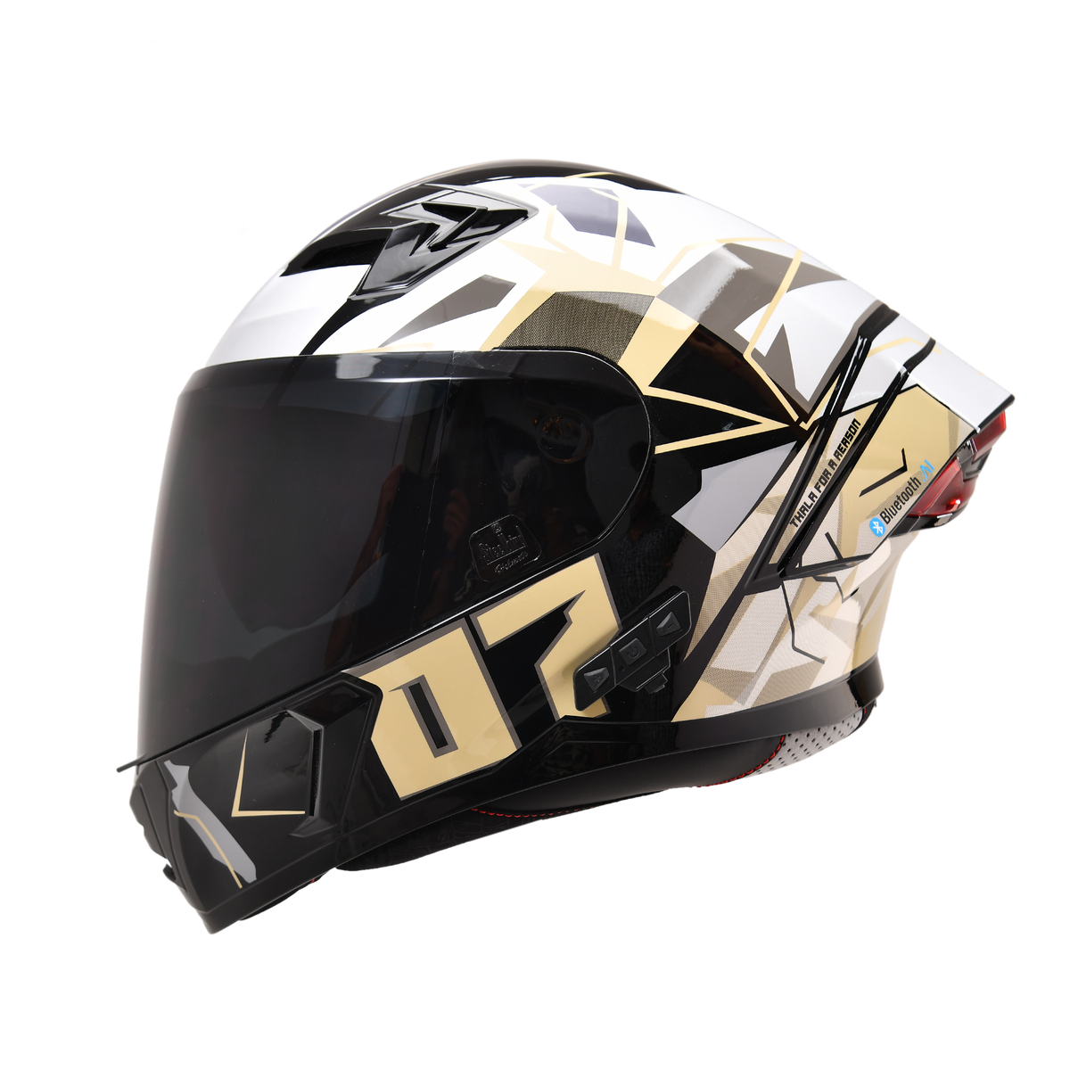 Tarmac Thala Smart Bluetooth Full Face Helmet For Bike DOT Certified