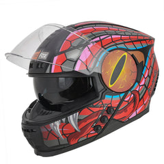 H4 Air Mamba Glossy Red Smart Bluetooth Full-face Double Visor Helmet