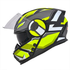 H4 Air Speed Matt Yellow Smart Bluetooth Full-face Double Visor Helmet