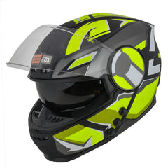 H4 Air Speed Matt Yellow Smart Bluetooth Full-face Double Visor Helmet