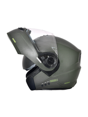 N2 Air Dashing Battle Green Smart Bluetooth Flip-up Double Visor Helmet
